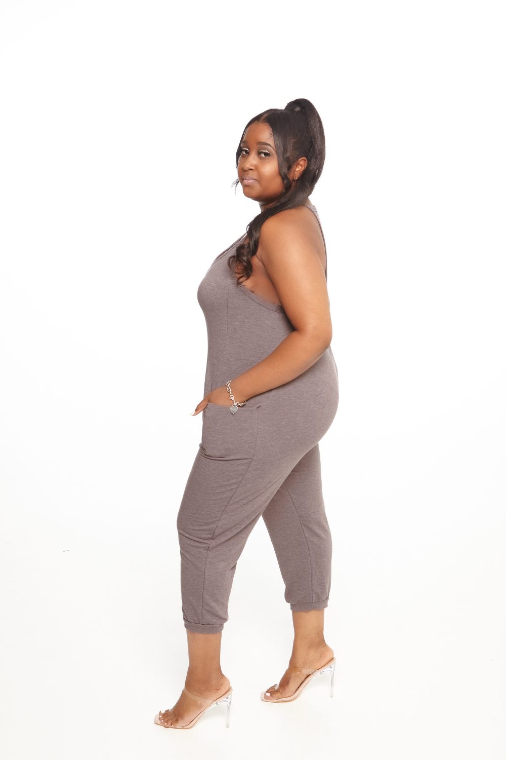 On the Run Jumpsuit - Chocolate