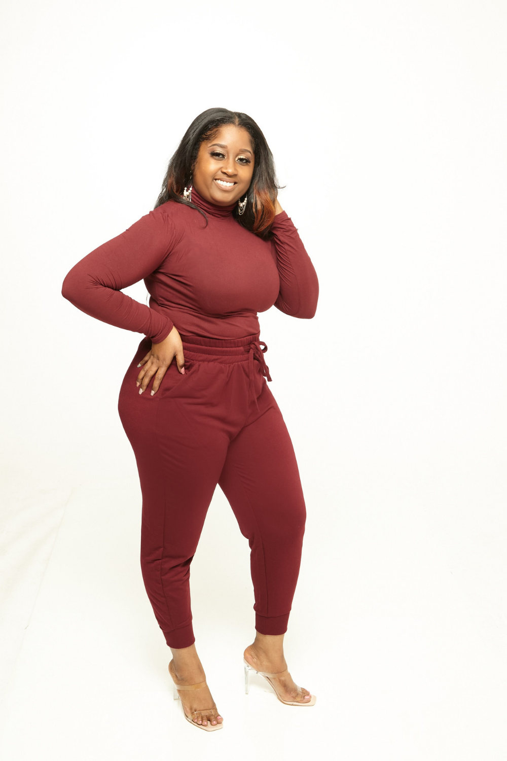 Monochrome Slay Set - Burgundy