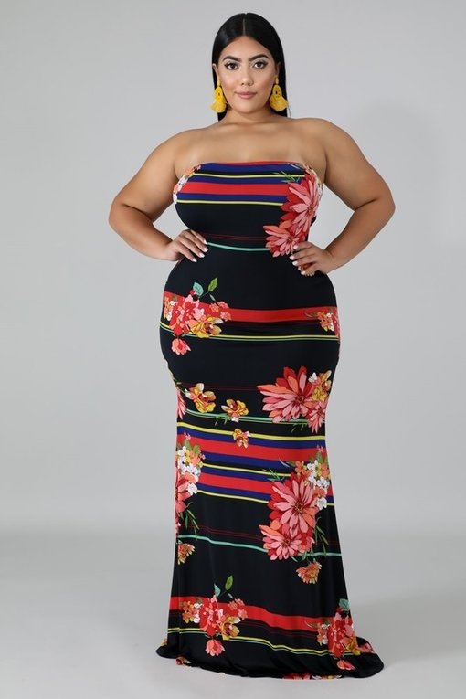 Flower Bomb Curvy Dress
