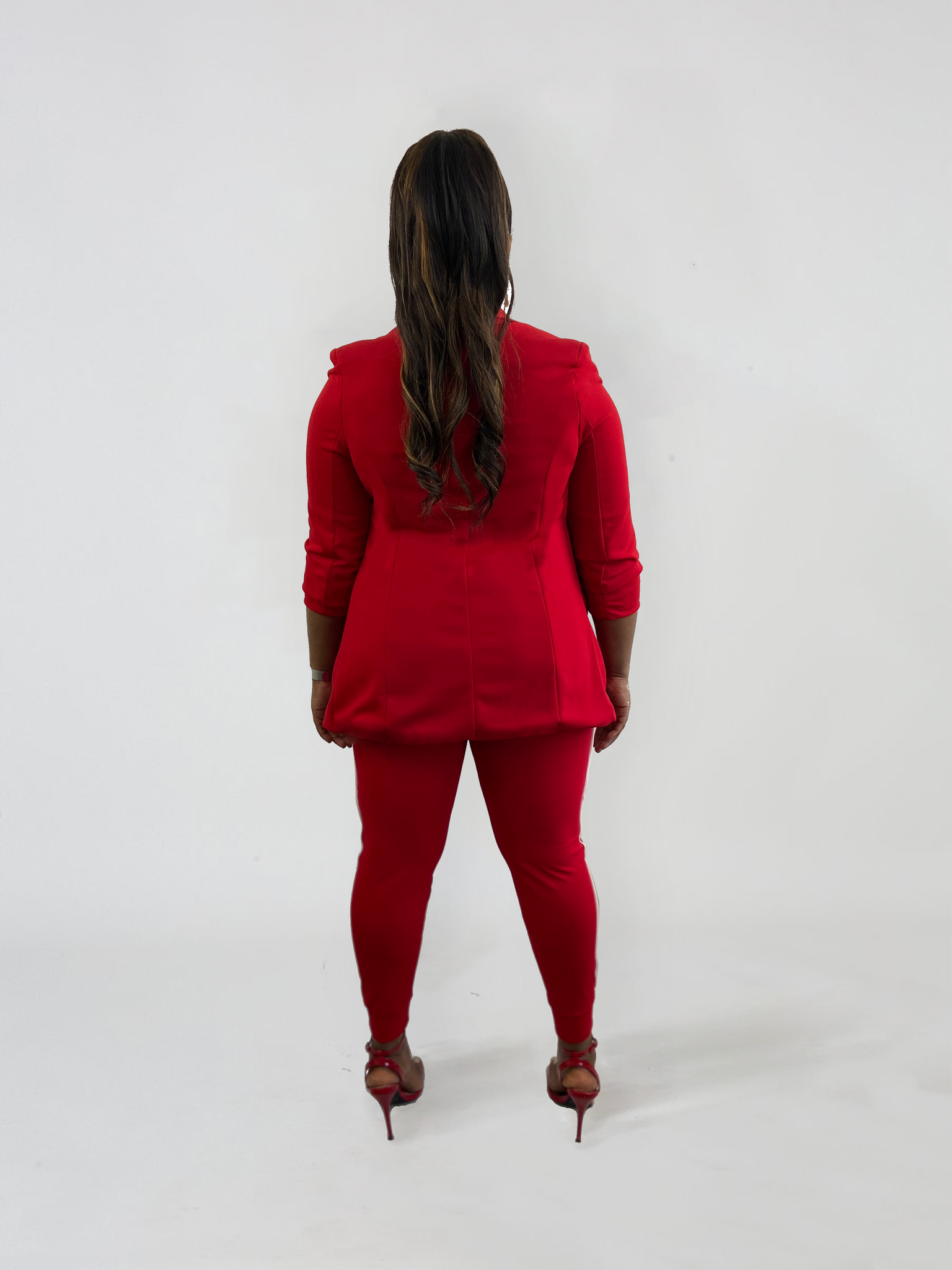 Red suit ; delta sigma theta ; delta girl; aoml; sporty suit