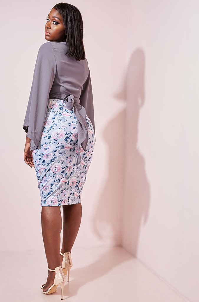 Flower Bomb Midi Skirt